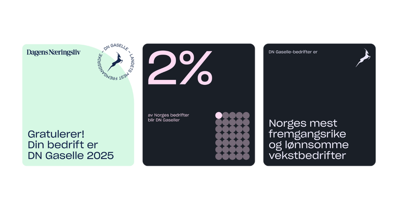 Vi er Gasellebedrift 2025!